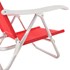 Cadeira Reclinável Sunny Alumínio 6 Posições Vermelha 063004 Belfix