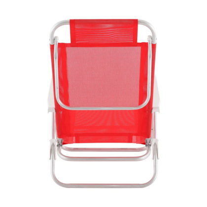 Cadeira Reclinável Sunny Alumínio 6 Posições Vermelha 063004 Belfix-2b700851-27cd-4829-ab88-940f158bd572