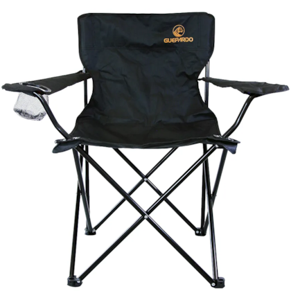 Cadeira Relax Dobrável Guepardo 90kg em Aço E Poliéster Preto Camping 046510 Nautika-171e4f60-fd05-44a9-a204-e02156867114