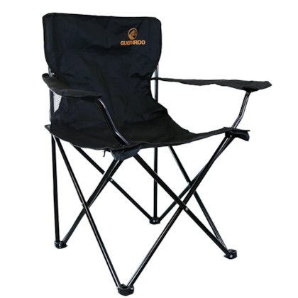 Cadeira Relax Dobrável Guepardo 90kg em Aço E Poliéster Preto Camping 046510 Nautika-175b50eb-4254-427c-990b-1861ae57c10a