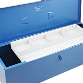 Caixa Baú Reto com Bandeja 50x16x15cm Fercar