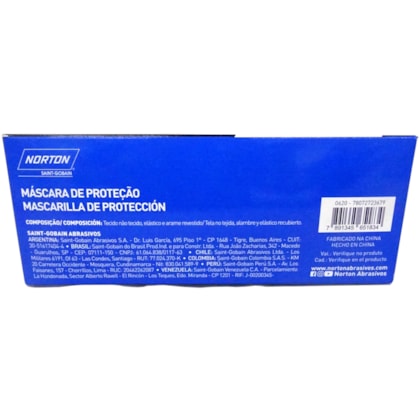 Caixa com 50 Máscara Descartáveis TNT 3 Camadas 175 X 95 mm Norton-b4f77239-5c8d-4545-a028-385ff9e3ac2b