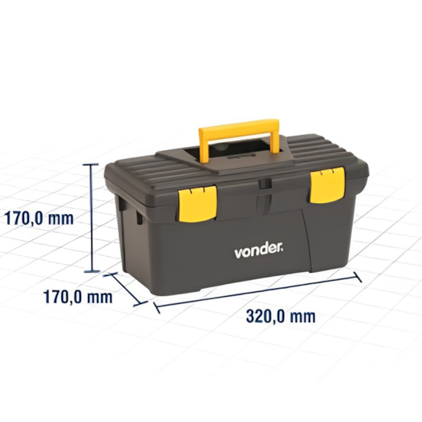 Caixa de Ferramenta CPV 0320 170mm X 320mm com Travas de Segurança 6105320000 Vonder -217d9d85-5ea1-4592-a56d-87e72f60774e