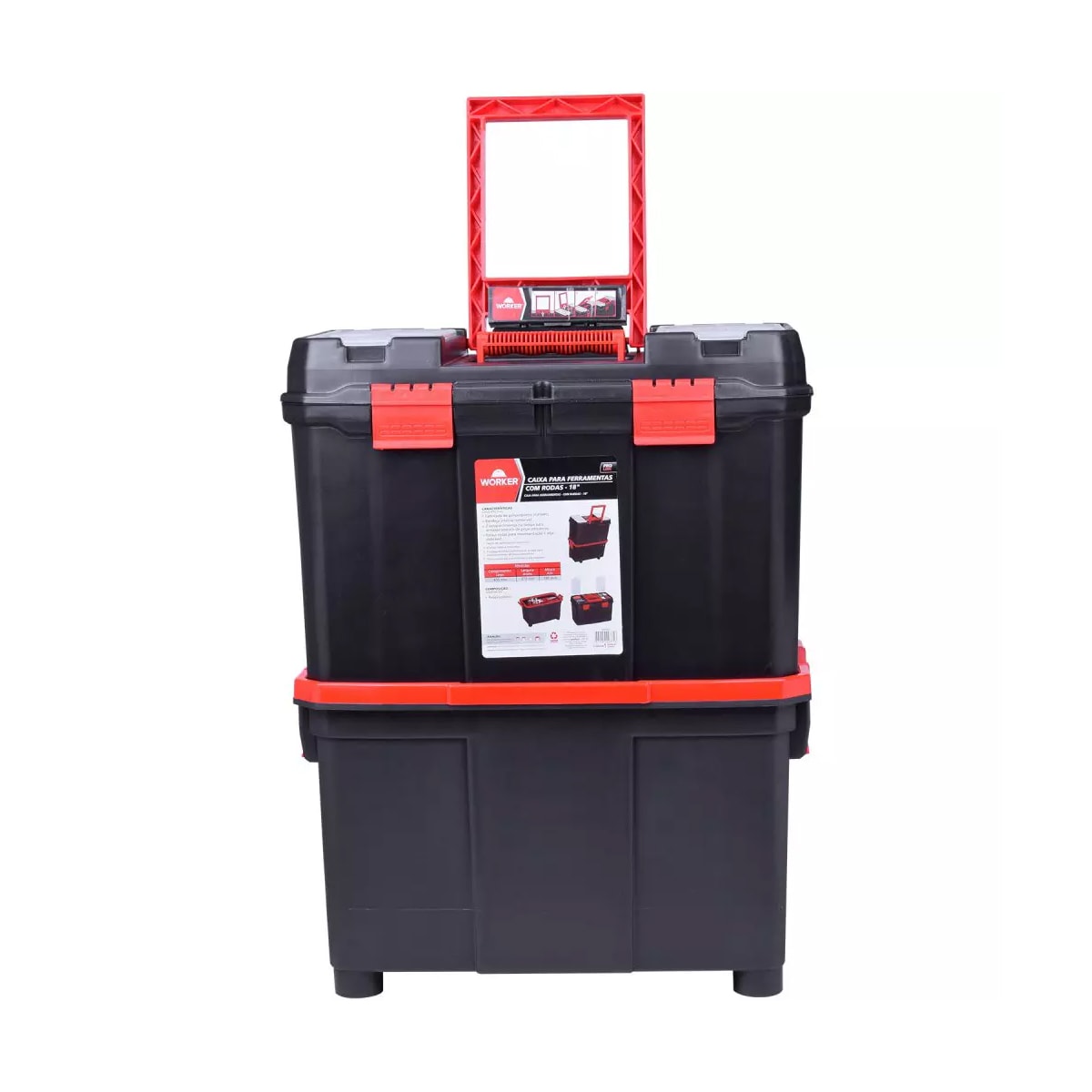 Caixa de Ferramentas com Rodas e Alça 18