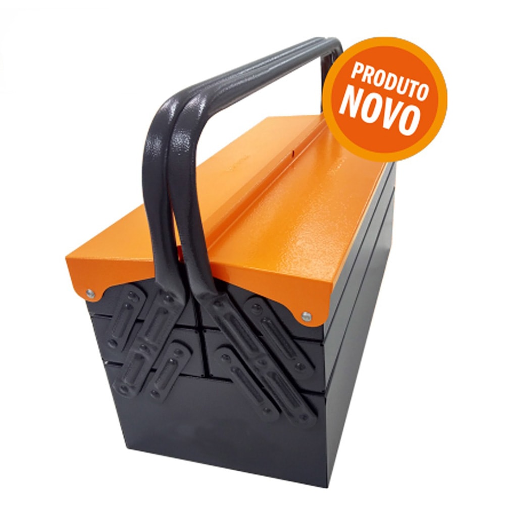 Caixa Para Ferramentas Sanfonada com 5 Gavetas 500 X 200 X 210MM