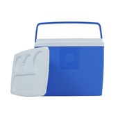 Caixa Térmica Azul Com Suporte para Copos e Alça 18 Litros 70870002 Belfix