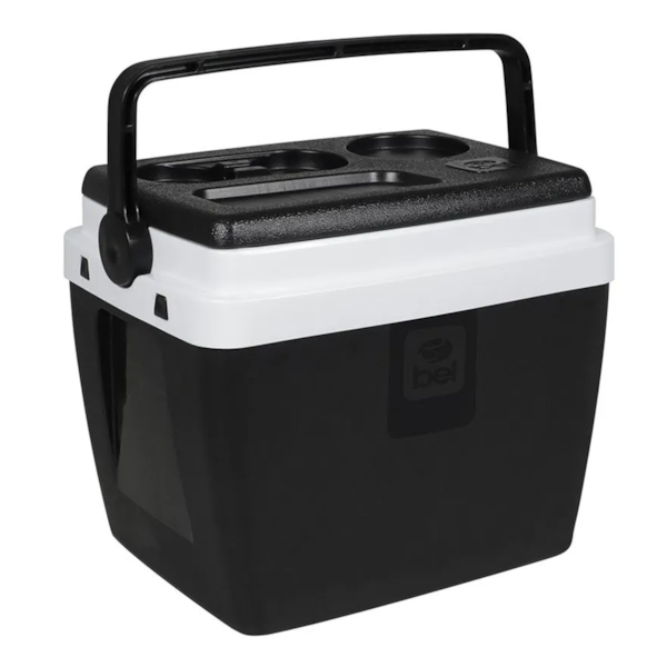 Caixa Térmica Cooler 12L em PP C/Base para Copos Preta/Branca 071355 Bel Fix-a5cd54f8-febf-49ba-b09c-5899fc42b71f