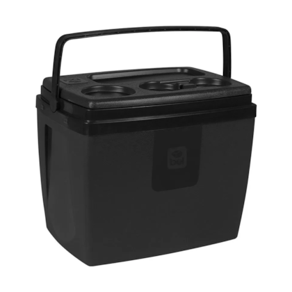 Caixa Térmica Cooler 12L Preto Com Base para Copos 071307 Bel fix-a256e969-e232-4be7-b36c-5f87000937b2
