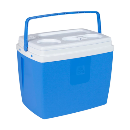 Caixa Térmica Cooler 19L Azul Com Base para Copos 071902 Bel fix