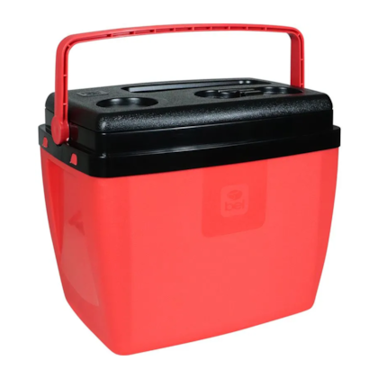 Caixa Térmica Cooler 19L Vermelho/Preto Com Base para Copos 071956 Bel Fix-754fd57e-058e-4b91-a25a-213e39c38dba