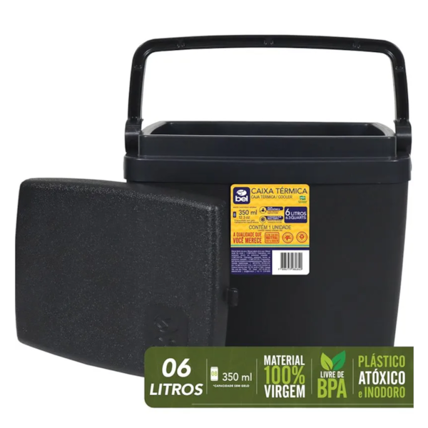 Caixa Térmica Mini Cooler 6L Preta 070607 Bel fix-1a1e25ee-7ed0-4ae2-b70e-0119b1d4d687