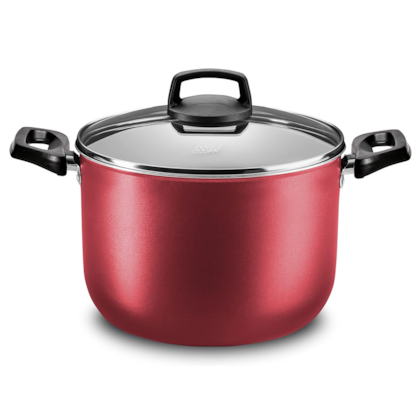 Caldeirão Supra Cristal Superflon em Alumínio 22cm 5,5L Cereja 8970 MTA-c7f4d113-16d4-4f43-8711-20a086ada68c