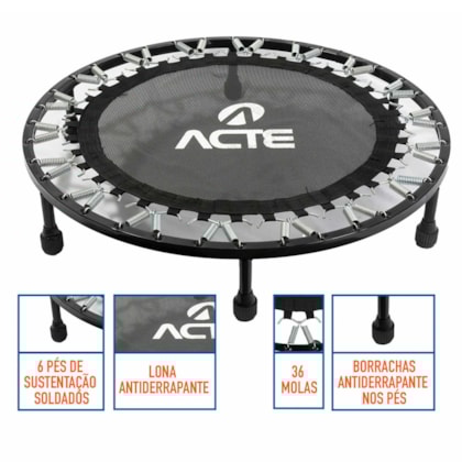 Cama Elástica Jump 36 Molas Trampolim Profissional E9 Acte Sports-4fd98868-5423-415c-8e0f-b3a02f976744