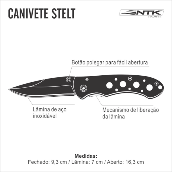 Canivete Stelt 16,3cm 320210 Nautika-797f3049-ffa7-4264-a88c-64c0e742d4bb