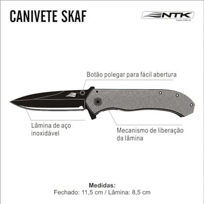 Canivete Tático Skaf em Aço Camping Pesca 320330 Nautika-a29e6672-d32a-4a30-ad50-1e28aaa5864b