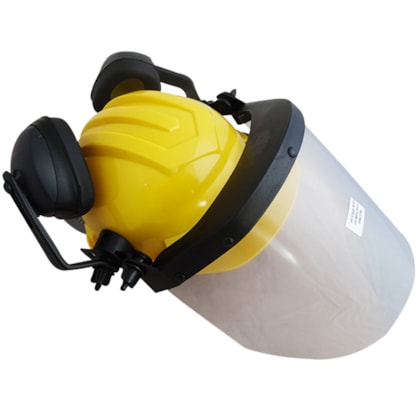 Capacete Amarelo Acoplado Com Protetor Facial E Abafador Ledan-e72aa53d-1f62-4c2a-8fa0-795d233be9df