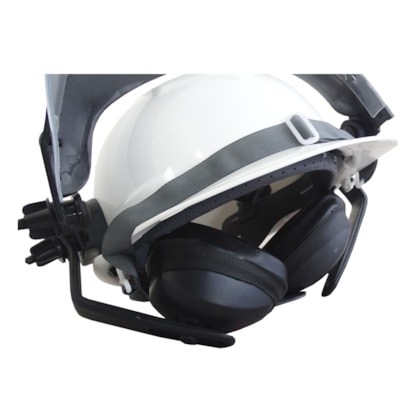 Capacete Branco Acoplado Com Protetor Facial E Abafador Ledan-66172097-c64f-49f0-83a3-2e36e918185e