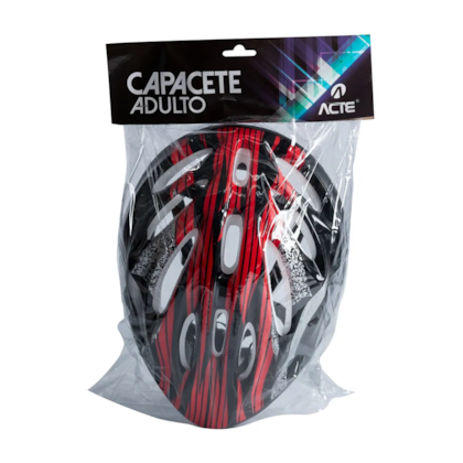 Capacete de Ciclismo Adulto Vermelho A77-V Acte Sports-16503136-6d26-47a3-90df-c7871a7aa044