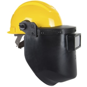Capacete de Proteção + Máscara de Solda Com Visor Articulado 958C Ledan