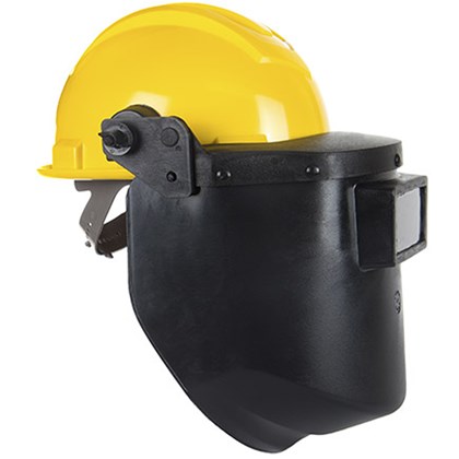 Capacete de Proteção + Máscara de Solda Com Visor Articulado 958C Ledan
