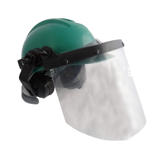 Capacete Verde Acoplado Com Protetor Facial E Abafador Ledan-f22e5708-334f-4891-b6dc-e4c22a3a2b2b
