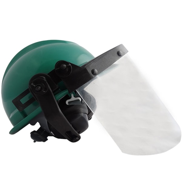 Capacete Verde Acoplado Com Protetor Facial E Abafador Ledan-605b6b82-417c-4f50-9f87-7253bb0f0a3c