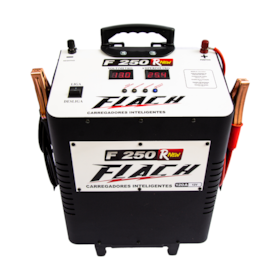 Carregador de Bateria 120A com Auxiliar na Partida 250A 12V F250 RNEW Flach