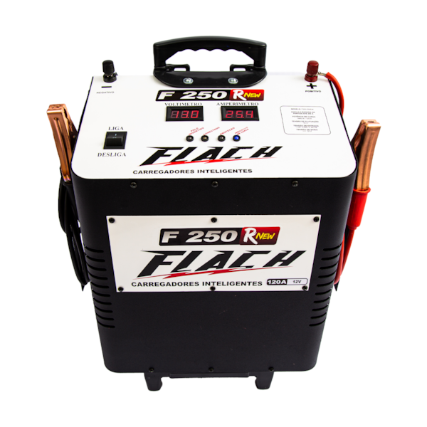 Carregador de Bateria 120A com Auxiliar na Partida 250A 12V F250 RNEW Flach-e1fa6d0f-299c-462e-8489-23133869be54