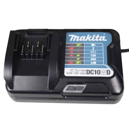 Carregador de Bateria 12v DC10WD Bivolt Makita