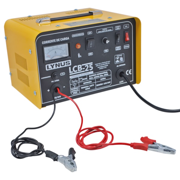 Carregador de Bateria Portátil 25A 12/24v LCB-25 Lynus-44cc0de7-dbd0-4248-94eb-a9f3c2517e9a
