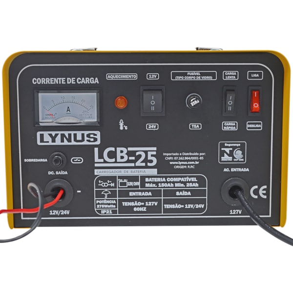 Carregador de Bateria Portátil 25A 12/24v LCB-25 Lynus-a810a157-0b34-454d-aeb9-e540f9562e42