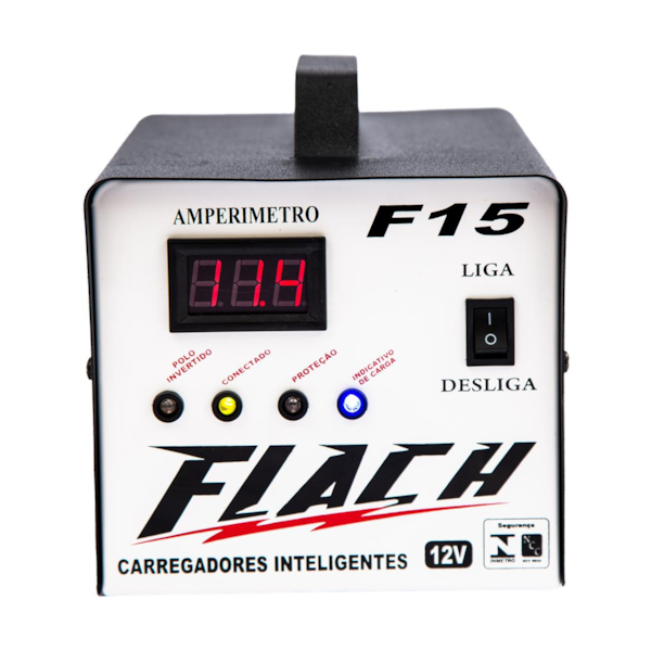 Carregador Inteligente 15A com Auxiliar de Bateria na Partida 15A 12V F15 Flach-80c0d0bb-1f7f-4adf-8f6a-f6d02c7dc456