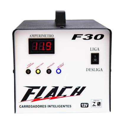 Carregador Inteligente 30A com Auxiliar de Bateria na Partida 30A 12V F30 Flach-5b01f2eb-6b18-43c7-8393-b398c45887ca