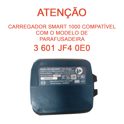 Carregador Parafusadeira GSR 1000 Smart 15v Bosch/2019-8cc55f14-ad50-4fb6-8b14-30f23c500315