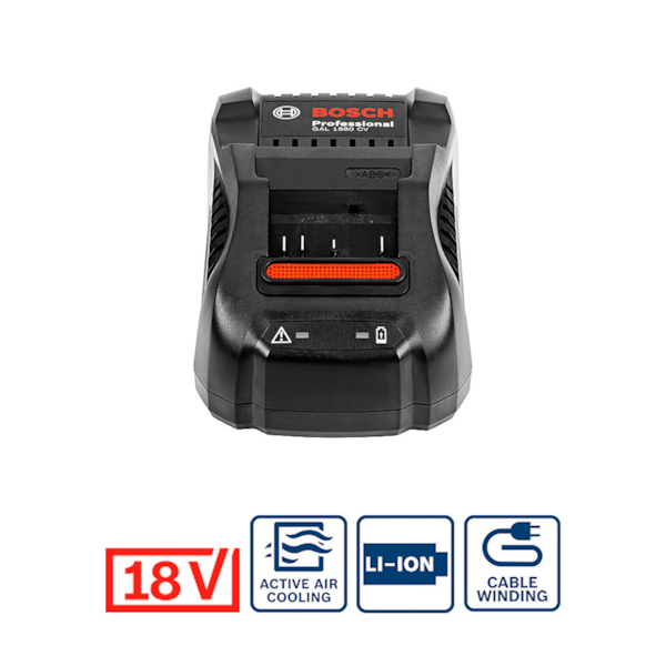Carregador Professional GAL 1880 18V 220V 1600A015TJ Bosch-44bb7f17-e44c-4581-ac18-32c75f858ba6