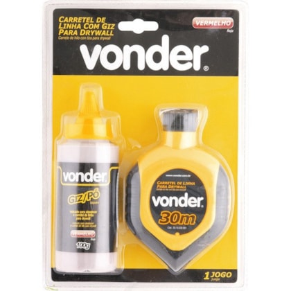 Carretel de Linha c/ Giz Vermelho para Drywall  30m Vonder-7000ced1-faab-48a5-a972-0630dbfd0723