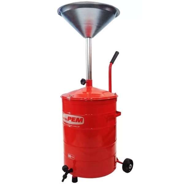 Carrinho Coletor De Óleo De 50 Litros  P/ Trocar Óleo Automotivo  Metalpem-810b2f1a-d8ad-411d-8722-bcec1fffeeff