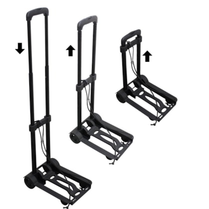 Carrinho de Carga Dobrável em ABS até 40kg  2 Rodas GT081 Globalmix-af7f3a32-cf6b-42ee-8f4c-bb31703948ed