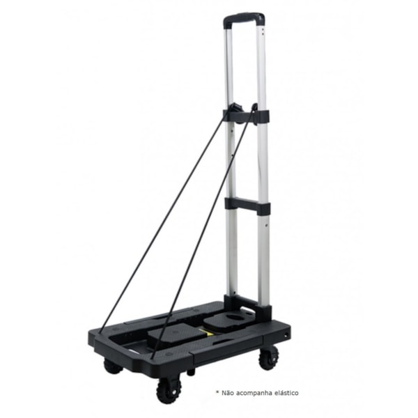 Carrinho de Carga Plataforma ABS Dobrável 100Kg  - 5 Rodas 360° Globalmix GT084-1e64d72e-f2be-497e-9f43-7fb99cd4a757