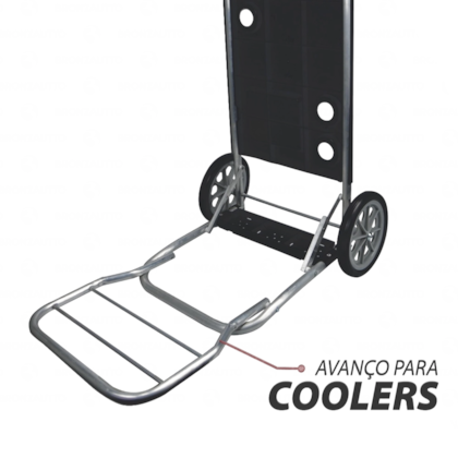 Carrinho De Mesa P/ Praia em Alum. Cor Preto Com Avanço e Bolsa de Utensílios 70449907 Bel-208b5846-08e6-4086-bdf8-f2167a47487c