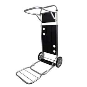 Carrinho De Mesa Para Praia Alumínio Preto Com Avanço e Bolsa de Utensílios 70449907 Bel