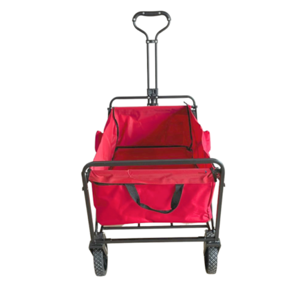 Carrinho de Transporte Dobravel Camping Vermelho IWCDCAVM Importway