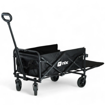 Carrinho de Transporte P Dobrável Camping 80Kg Em Aço e Poliéster Preto 303202 Nautika-1c4382ce-fb19-460d-9f1e-03b0c373baef