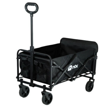 Carrinho de Transporte P Dobrável Camping 80Kg Em Aço e Poliéster Preto 303202 Nautika-b137614f-25fa-469f-87d4-e92afe4d5ed6