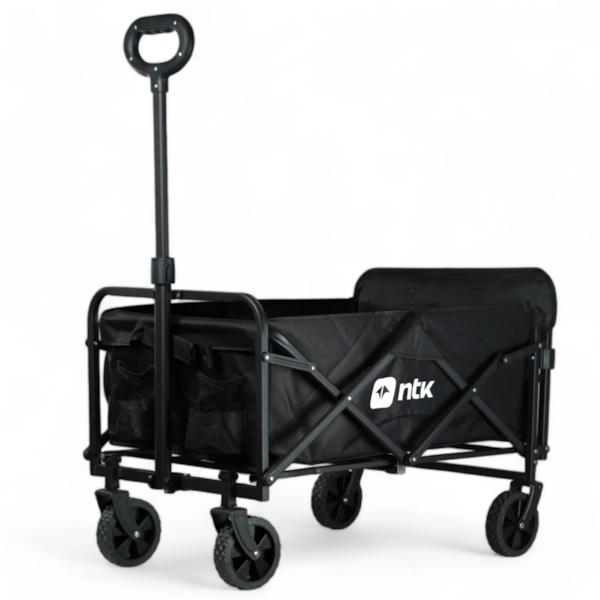  Carrinho de Transporte P Dobrável Camping 80Kg Em Aço e Poliéster Preto 303202 Nautika-afa394fa-e8b8-4f63-a485-e847845f4192