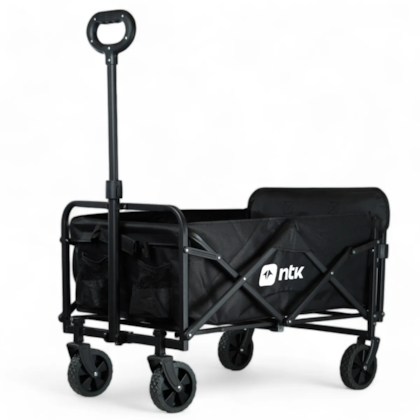 Carrinho de Transporte P Dobrável Camping 80Kg Em Aço e Poliéster Preto 303202 Nautika-23adaa70-f439-4c4c-8459-7a654e1b3e9f