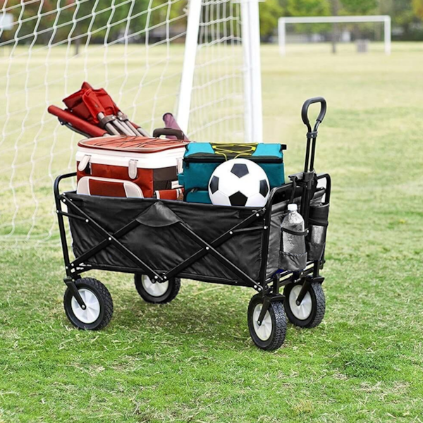 Carrinho de Transporte Wagon Dobrável Camping 68kg em Aço e Poliéster Preto 303200 Nautika-067539a9-7228-45e2-8b06-e105e91777fb