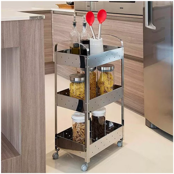 Carrinho Organizador Suprema com 3 Andares em Aço Inox 2098499 Brinox-f5210386-dcf1-408f-90a2-a7124eb272a9