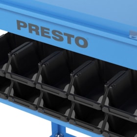 Carrinho para Ferramentas Aberto com Gaveta e Caixa Plástica - Presto