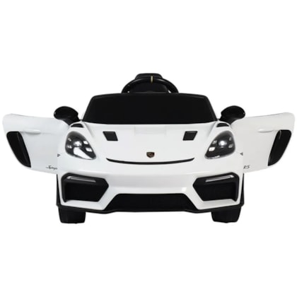 Carro Elétrico Infantil Porshe Branco 718 12V 946601 BELFIX 